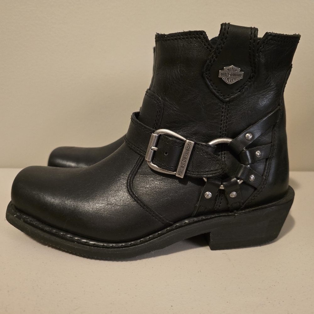 HARLEY DAVIDSON WOMENS 9M LEATHER RIDING BOOTS